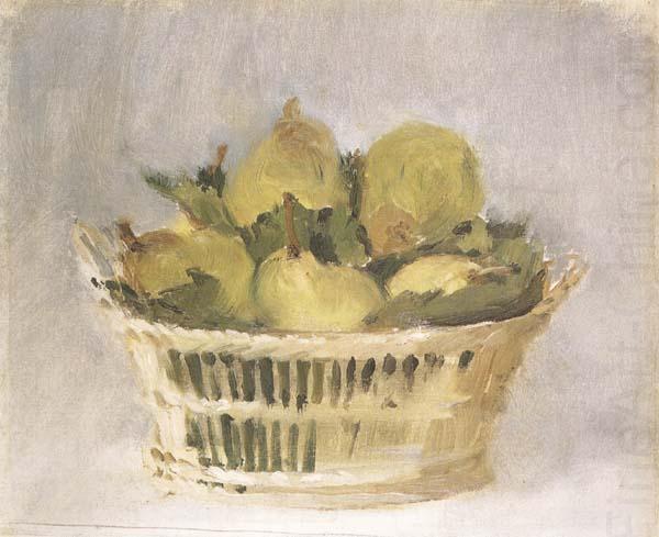 Corbeille de poires (mk40), Edouard Manet